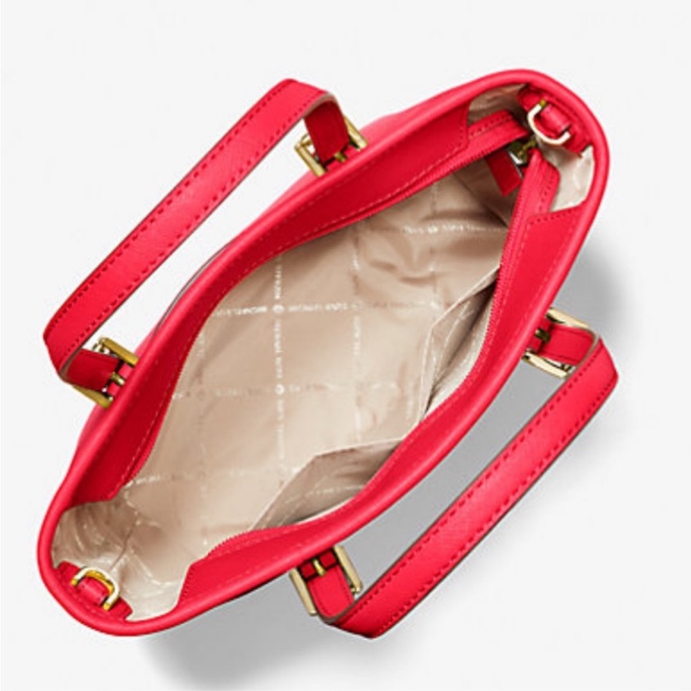 Michael Kors Jet Set Travel Extra-Small Saffiano Leather Top-Zip Tote Bag - Picture 3 of 11